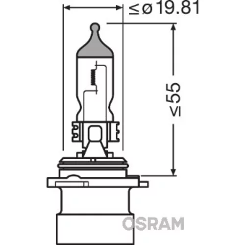 Žiarovka pre diaľkový svetlomet OSRAM 9006XS