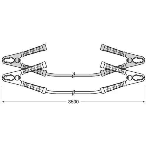 Štartovacie káble 3,5m 700A priemer 25mm OSRAM OSC250 - obr. 1