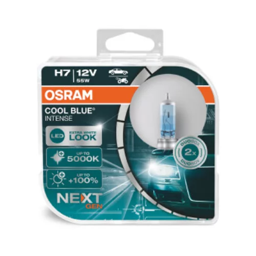 Žiarovka OSRAM Cool Blue Intense NG H7 12V 64210CBN Xenon efekt +100% Sada 2ks - obr. 1