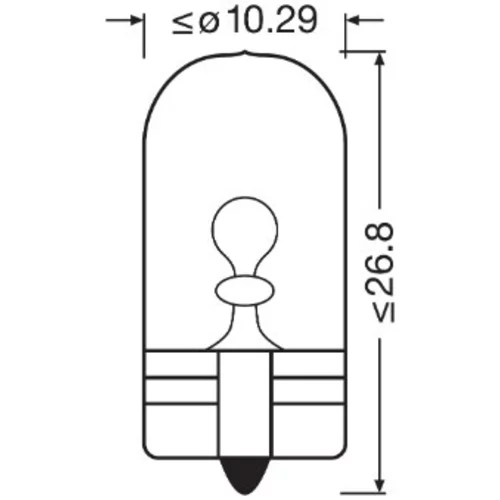 Žiarovka pre smerové svetlo OSRAM 2825CBN - obr. 1