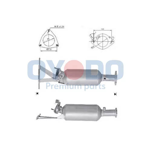 Filter sadzí/pevných častíc výfukového systému Oyodo 20N0078-OYO