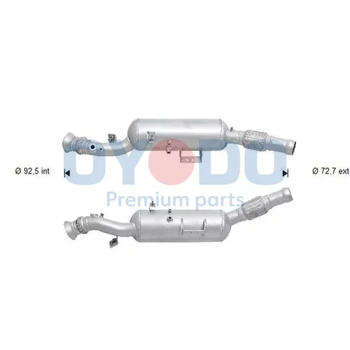 Filter sadzí/pevných častíc výfukového systému Oyodo 20N0137-OYO