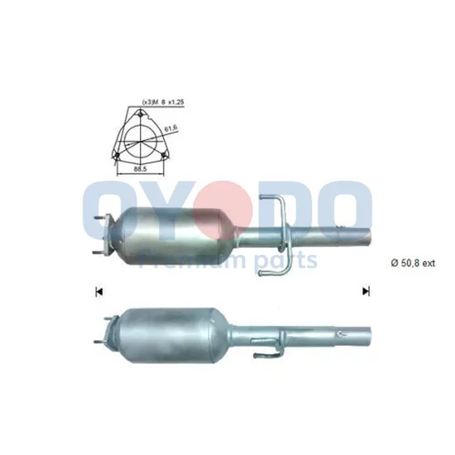 Filter sadzí/pevných častíc výfukového systému Oyodo 20N0104-OYO