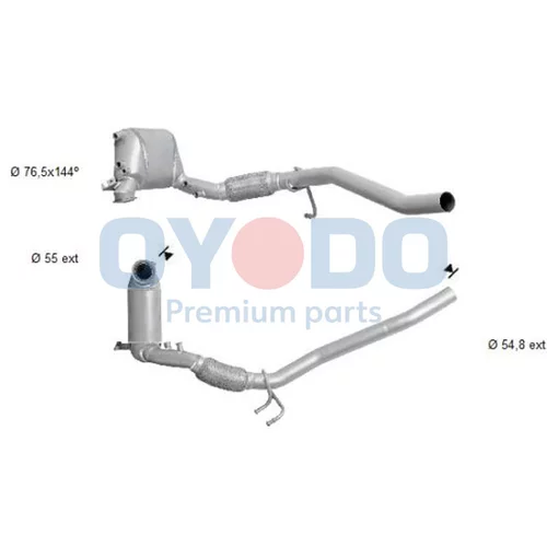 Filter sadzí/pevných častíc výfukového systému Oyodo 20N0004-OYO
