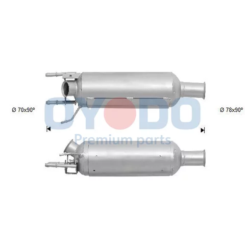 Filter sadzí/pevných častíc výfukového systému Oyodo 20N0059-OYO