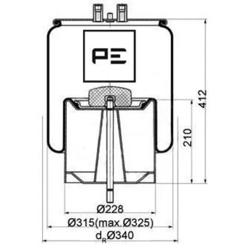 Mech pneumatického pruženia PE Automotive 084.118-72A