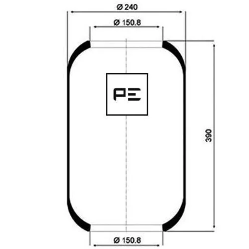 Mech pneumatického pruženia PE Automotive 084.008-70A