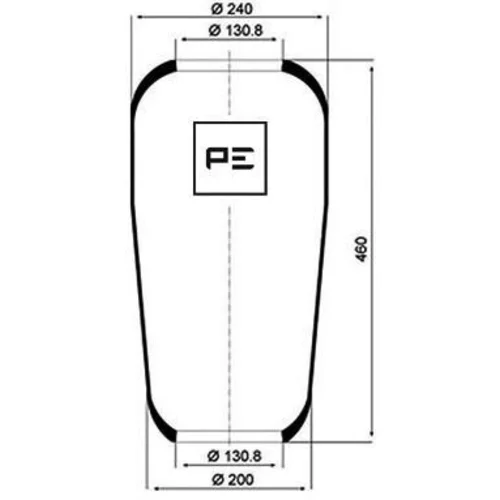 Mech pneumatického pruženia PE Automotive 084.018-70A