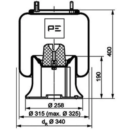 Mech pneumatického pruženia PE Automotive 084.172-71A