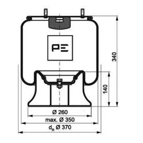 Mech pneumatického pruženia PE Automotive 084.277-71A