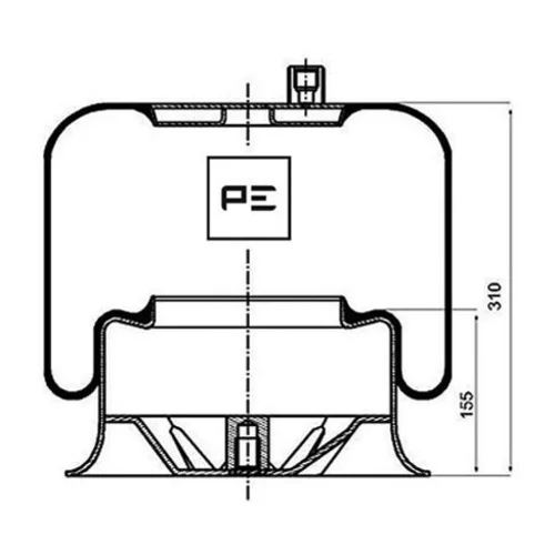 Mech pneumatického pruženia PE Automotive 084.111-73A