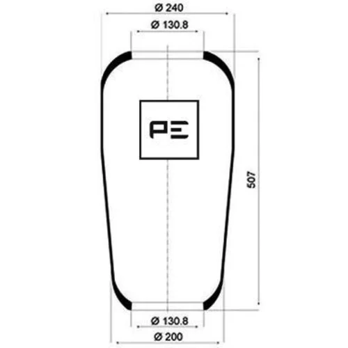 Mech pneumatického pruženia 084.013-70A (PE Automotive)