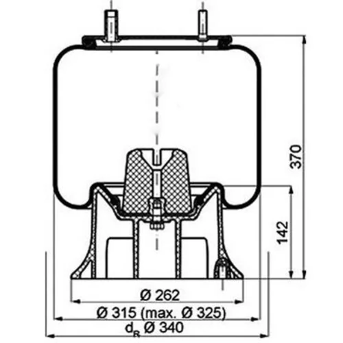 Mech pneumatického pruženia PE Automotive 084.104-72A