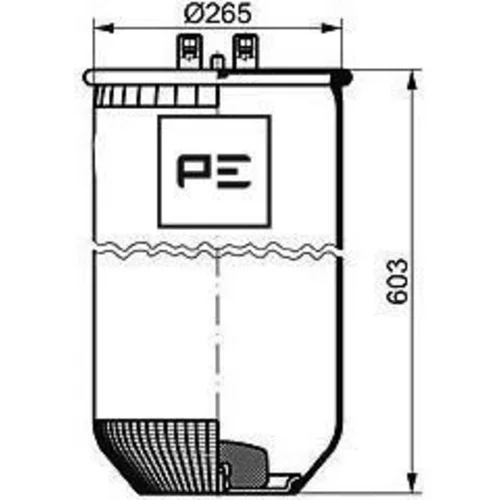 Mech pneumatického pruženia PE Automotive 084.118-71A