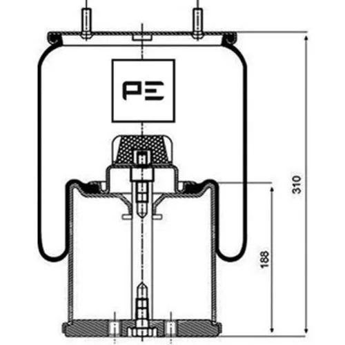 Mech pneumatického pruženia PE Automotive 084.123-72A