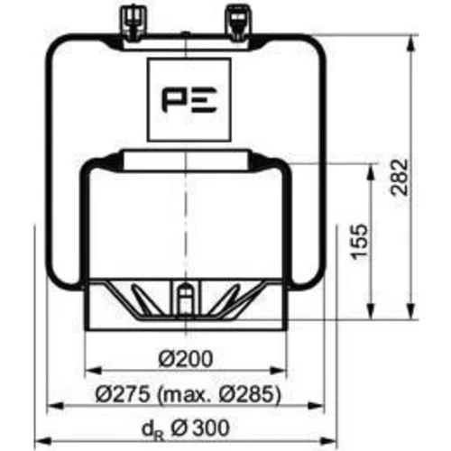 Mech pneumatického pruženia PE Automotive 084.107-72A