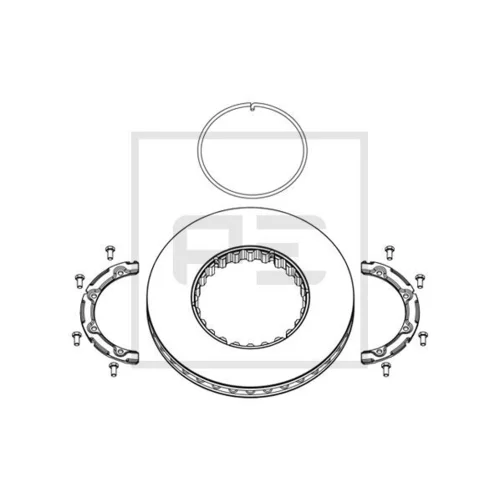 Brzdový kotúč PE Automotive 146.223-00A
