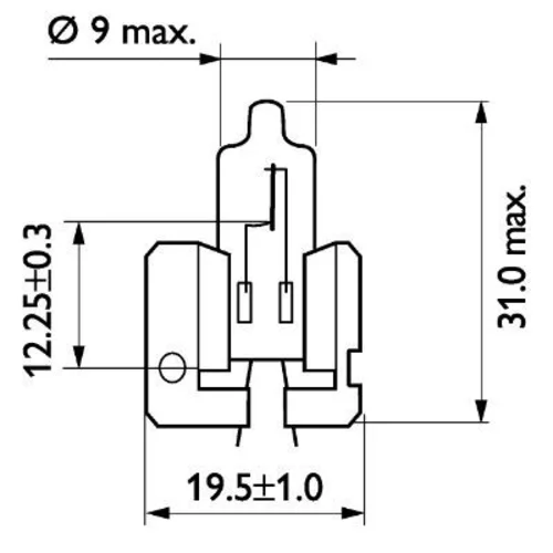 Žiarovka pre diaľkový svetlomet PHILIPS 12311C1 - obr. 2