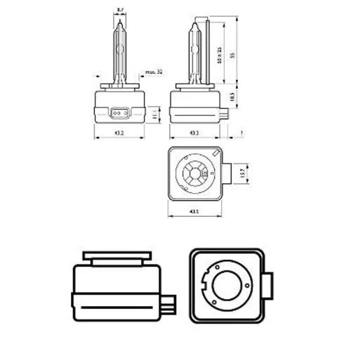 Žiarovka pre diaľkový svetlomet PHILIPS 42403WHV2C1 - obr. 2