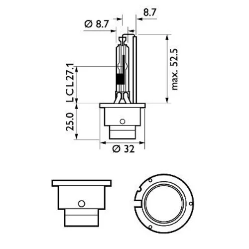 Žiarovka pre diaľkový svetlomet PHILIPS 42406VIC1 - obr. 2