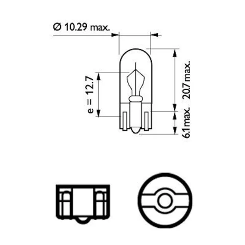 Žiarovka pre osvetlenie vnútorného priestoru PHILIPS 12040VPB2 - obr. 2