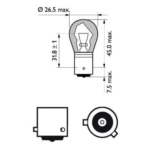 Žiarovka pre smerové svetlo 12496SVB2 /PHILIPS/ - obr. 2