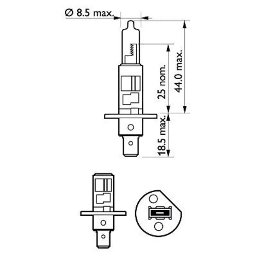 Žiarovka pre diaľkový svetlomet PHILIPS 12258LLECOS2 - obr. 2