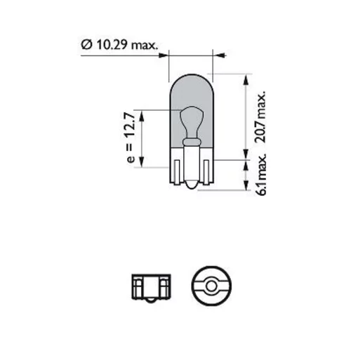 Žiarovka pre smerové svetlo PHILIPS 12961WVUB2 - obr. 2