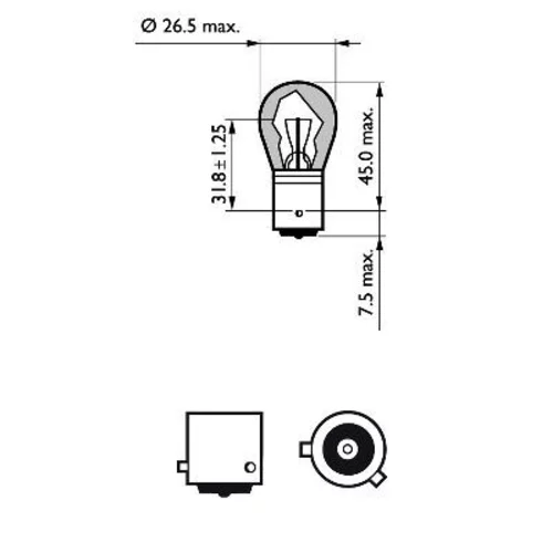 Žiarovka pre smerové svetlo PHILIPS 12496LLECOCP - obr. 2