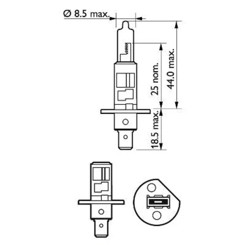 Žiarovka pre diaľkový svetlomet PHILIPS 12258VPB1 - obr. 2