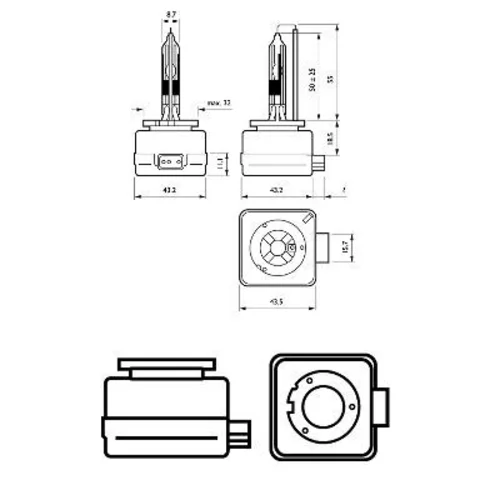 Žiarovka pre diaľkový svetlomet PHILIPS 42306VIC1 - obr. 2