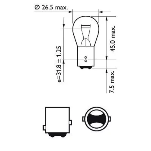 Žiarovka pre smerové svetlo PHILIPS 12499LLECOCP - obr. 2