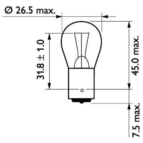 Žiarovka pre smerové svetlo PHILIPS 13498B2 - obr. 2