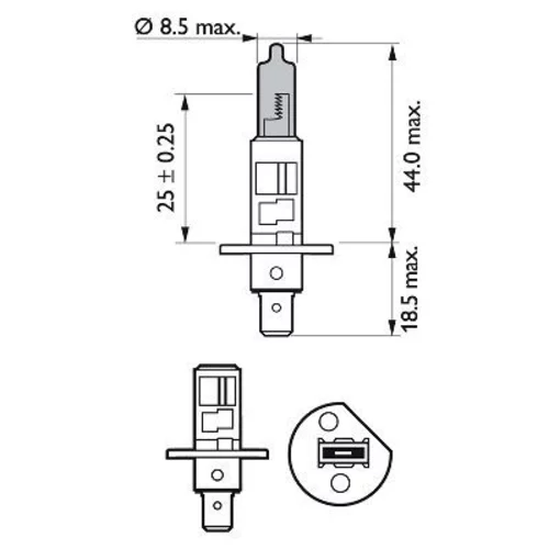 Žiarovka pre diaľkový svetlomet PHILIPS 12258WVUB1 - obr. 2