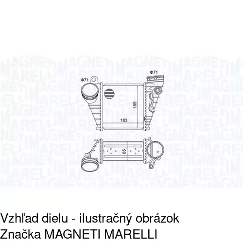 Chladiče vzduchu (Intercoolery) POLCAR 1323J8-5 - obr. 1