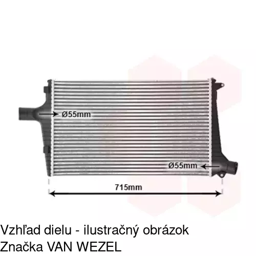 Chladiče vzduchu (Intercoolery) POLCAR 1327J8-1 - obr. 2