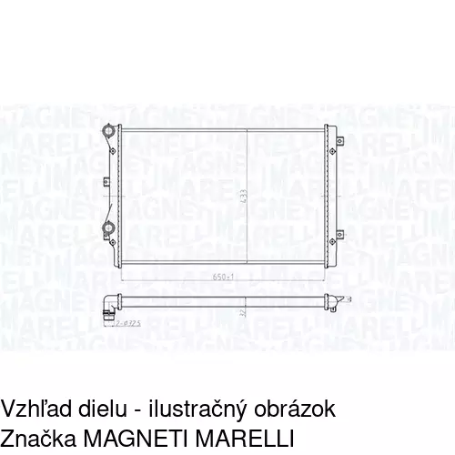 Chladiče vody POLCAR 133108A2 - obr. 1