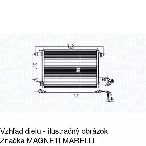 Chladiče klimatizácie POLCAR 1331K8C1S - obr. 1