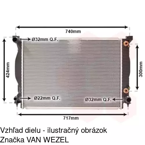 Chladiče vody POLCAR 133408-4 - obr. 4