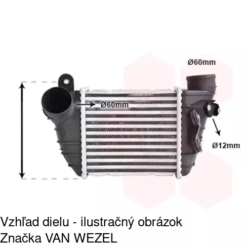 Chladiče vzduchu (Intercoolery) POLCAR 1350J8-2 - obr. 2