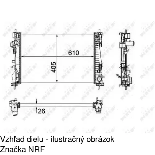 Chladiče vody POLCAR 142108A3 - obr. 1