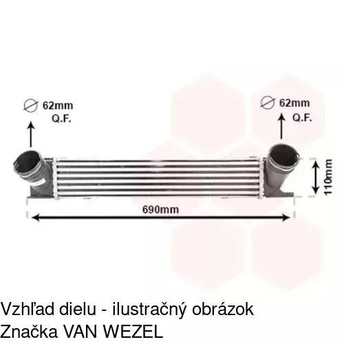 Chladiče vzduchu (Intercoolery) POLCAR 2001J8-1