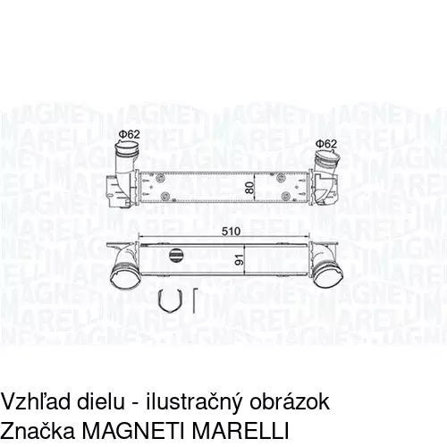 Chladiče vzduchu (Intercoolery) POLCAR 2001J8-1 - obr. 1