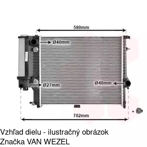 Chladiče vody POLCAR 201408A1