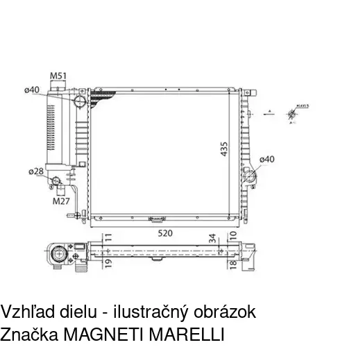 Chladiče vody 201608-3 /POLCAR/ - obr. 2