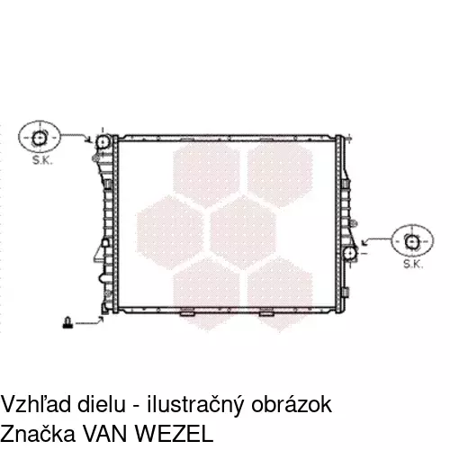 Chladiče vody 205008-4 /POLCAR/ - obr. 2