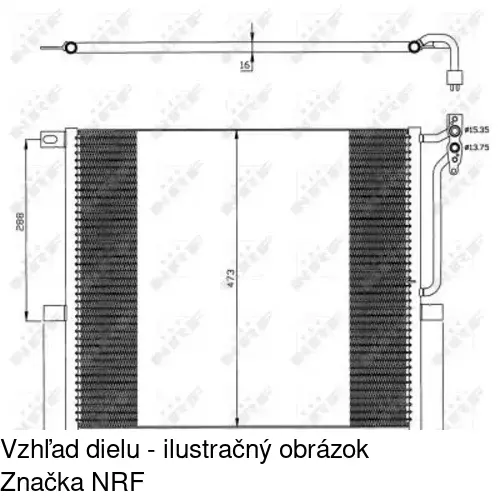 Chladiče klimatizácie POLCAR 2055K8C1 - obr. 1