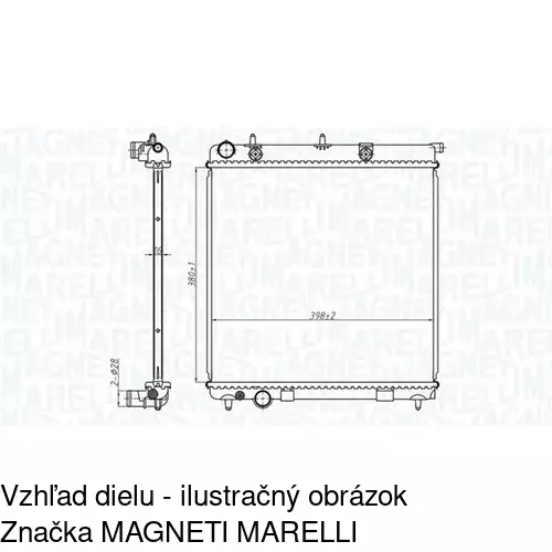 Chladiče vody POLCAR 231508A5 - obr. 2