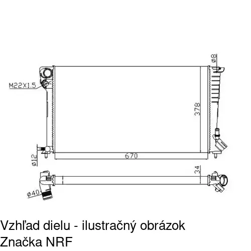 Chladiče vody POLCAR 232608A8 - obr. 3