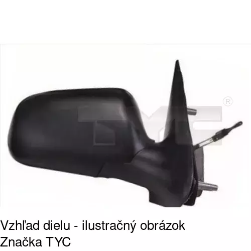 Rám vonkajšieho zrkadla POLCAR 232655PM